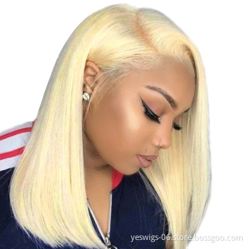 150% 180% Density Short Bob Brazilian Lace Front Hair Wig 613 Hd Full Lace Frontal Closure Wig Human Hair Wigs For Black Women